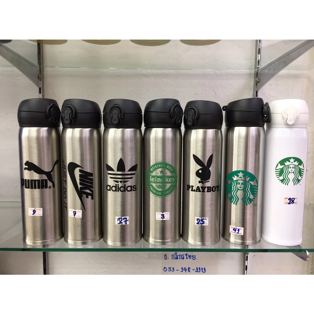 ขายส่ง🔥กระติกน้ำสแตนเลส（500ml）เก็บความร้อน-ความเย็น thumbnail 6