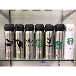 ขายส่ง🔥กระติกน้ำสแตนเลส（500ml）เก็บความร้อน-ความเย็น