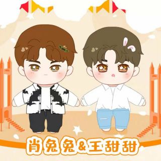 ชุดตุ๊กตา หวังอี้ป๋อ เซียวจ้าน 20 cm. WANG YIBO XIAOZHAN DOLL 20 CM.