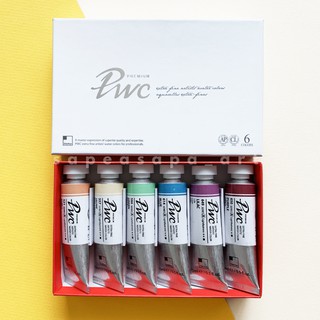 สีน้ำ Shinhan (PWC) Premium Watercolor 15ml Set Tint A (สีพาสเทล)