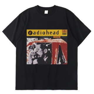 【2022New】เสื้อยืดคอกลมฤดูร้อนเสื้อยืด พิมพ์ลาย Radiohead English Rock Band 1985 สไตล์วินเทจ ฮิปฮอป สําหรับผู้ชาย