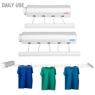 Daily Use Telescopic Retractable Clothesline Clothes Drying Rope Hanger for Indoor Outdoor Supplies