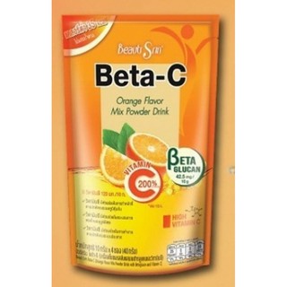 Beauti Srin Beta-C  บิวติสริน เบต้าซี  (เครื่องดื่มผงรสส้มผสมเบต้ากลูแคนและวิตามินซี)