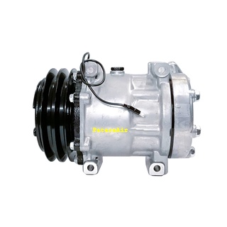 คอมแอร์ Isuzu TFR,ดราก้อนอาย R134a แอร์ซันเด้น เทอร์โบ คอมเพรสเซอร์ แอร์ ทีเอฟอาร์ Sanden Turbo SD7H15 คอมแอร์รถยนต์