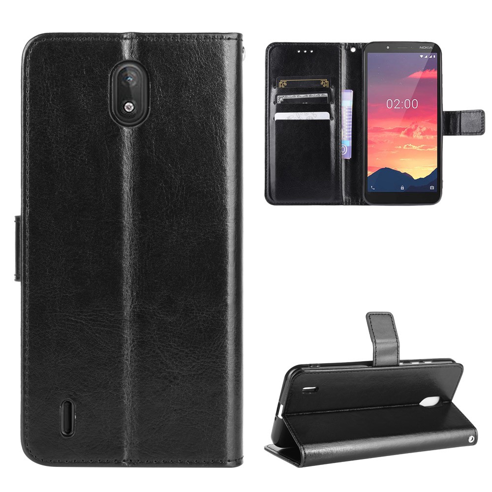 Flip Case Nokia C2 Case Flip PU Leather Wallet Back Cover Nokia C2 C 2 NokiaC2 Business Card Holder 