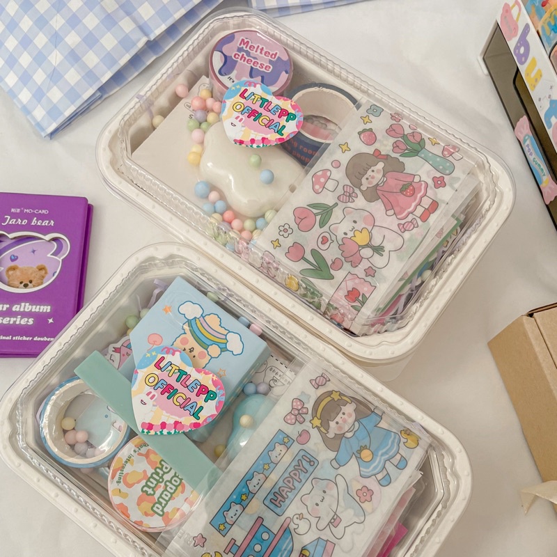 𝗟𝗜𝗧𝗧𝗟𝗘𝗣𝗣 - Lucky Box with rice กล่องสุ่มเครื่องเขียนสติ๊กเกอร์สุดน่ารัก