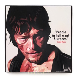 Daryl Dixon แดริล ดิกสัน ซีรีส์ The Walking Dead เดอะวอคกิ้งเดด รูปภาพ​ติดผนัง pop art กรอบรูป แต่งบ้าน ของขวัญ โปสเตอร์