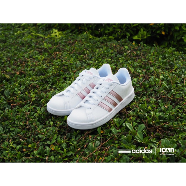 adidas neo cloudfoam advantage clean pink gold