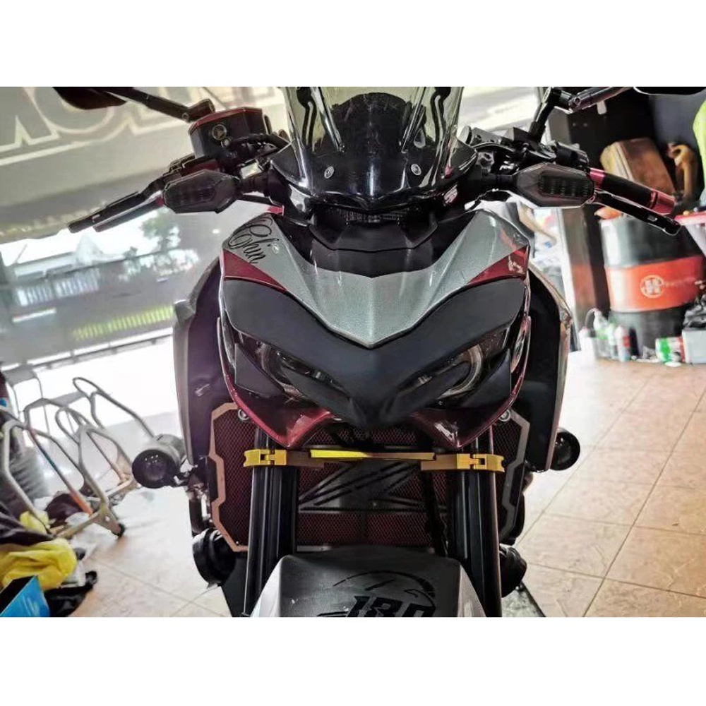 จมูกหน้ากากแต่ง Z900 ของแต่งไฟหน้า Z900 งาน ABS ดำ/เคฟล่า - รูปที่ 2