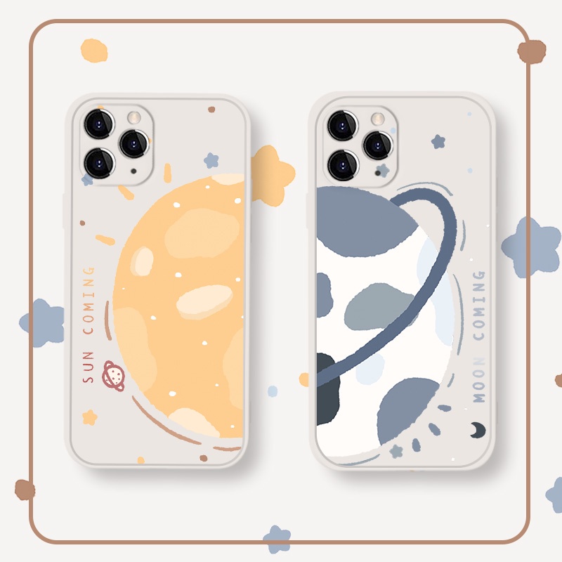 ดาวเคราะห์น่ารัก เคส Iphone 13 Pro Max เคสไอโฟน Iphone case transparent Shockproof Cover cartoon TPU Anti-fall Case Anti-Scratch Silicone Phone Case For iPhone 11 Pro Max X Xr Xs Max 7 8 Plus Se 2020 12 pro max 12 mini 13 pro max 13 mini เคส Iphone 11 12