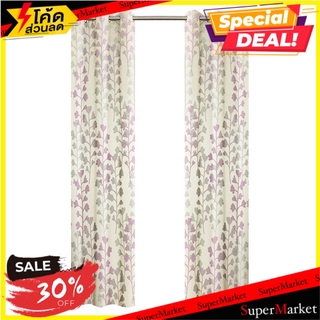 ผ้าม่าน EYELET HOME L&amp;S NACHIKI 130x220 ซม. สีม่วง ผ้าม่านประตู EYELET CURTAIN HOME L&amp;S NACHIKI 130X220CM PURPLE