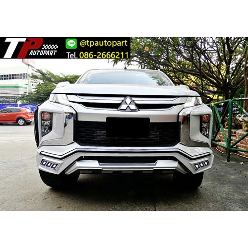 ชุดแต่งสเกิร์ตหน้า หลัง Mitsubishi Triton Adventure V2 2018 2019 จาอTp-Autopart