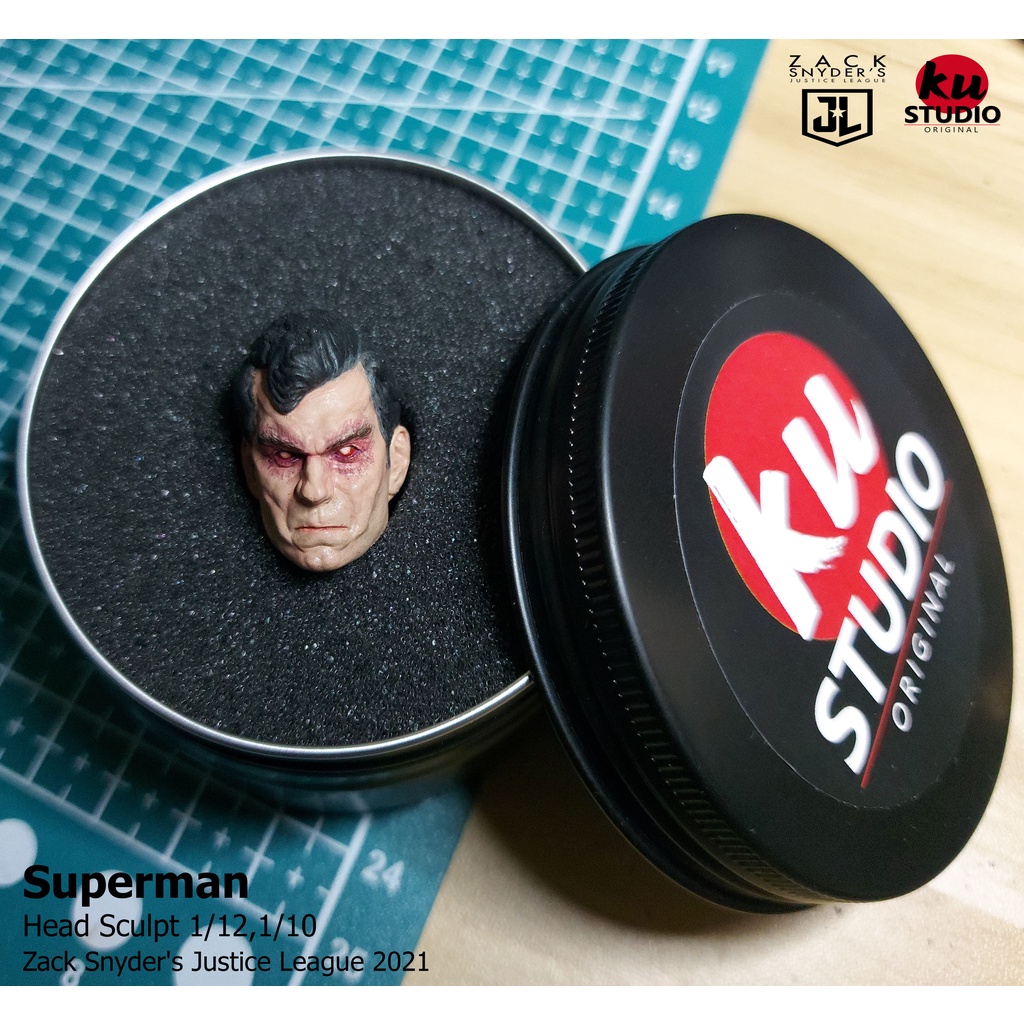 Superman Head Sculpt 1/12,1/10 Zack Snyder's Justice League