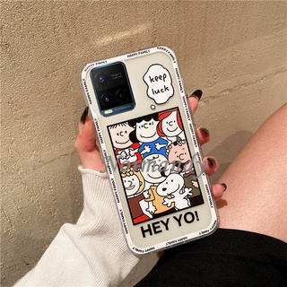 เคส Phone Case VIVO Y33S Y21 Y31 Y72 Y52 Y20S [G] SG Y20 V21E V21 5G 4G Snoopy Family Casing TPU Soft Protective Back Cover เคสโทรศัพท์