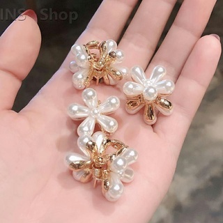 กิ๊บติดผมไข่มุก เครื่องประดับผมมุขเทียม รูปดอกเดซี่ Imitation Pearl Hair Clip