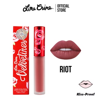 (Lot ผลิต 08/22) (ส่งฟรี) Lime Crime Velvetines สี Riot ลิปเนื้อแมท ลิปสติก By Lime Crime Thailand