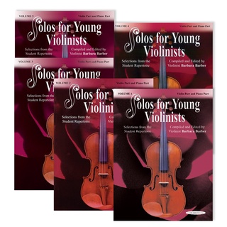 Solos for Young Violinists Violin Part and Piano Acc Volume 1 2 3 4 5