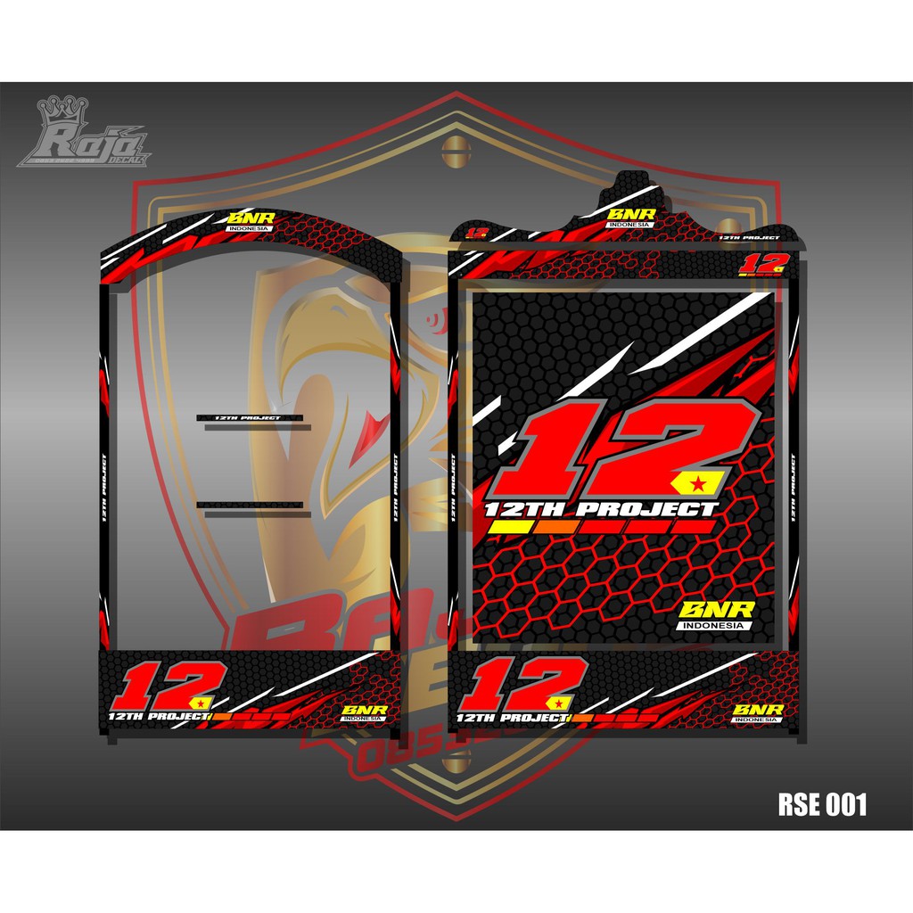 สติ๊กเกอร์ติดกรงนกกระเป๋าเดินทาง Ebod, BnR Custom Design BnR 12