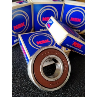 6204 DU ( 20 x 47 x 14 mm. ) NSK BALL BEARING เอ็นเอสเค ลูกปืนเม็ดกลม ฝายาง = 1 ตลับ 6204DDUCM