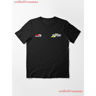 แข่งรถ Suzuki Ecstar Essential T-Shirt MotoGP กรังด์ปรีซ์มอเตอร์ไซค์เคิลเรซซิง เสื้อยืดผู้หญิง เสื้อยืดผู้ชาย เสื้อยืดพิ