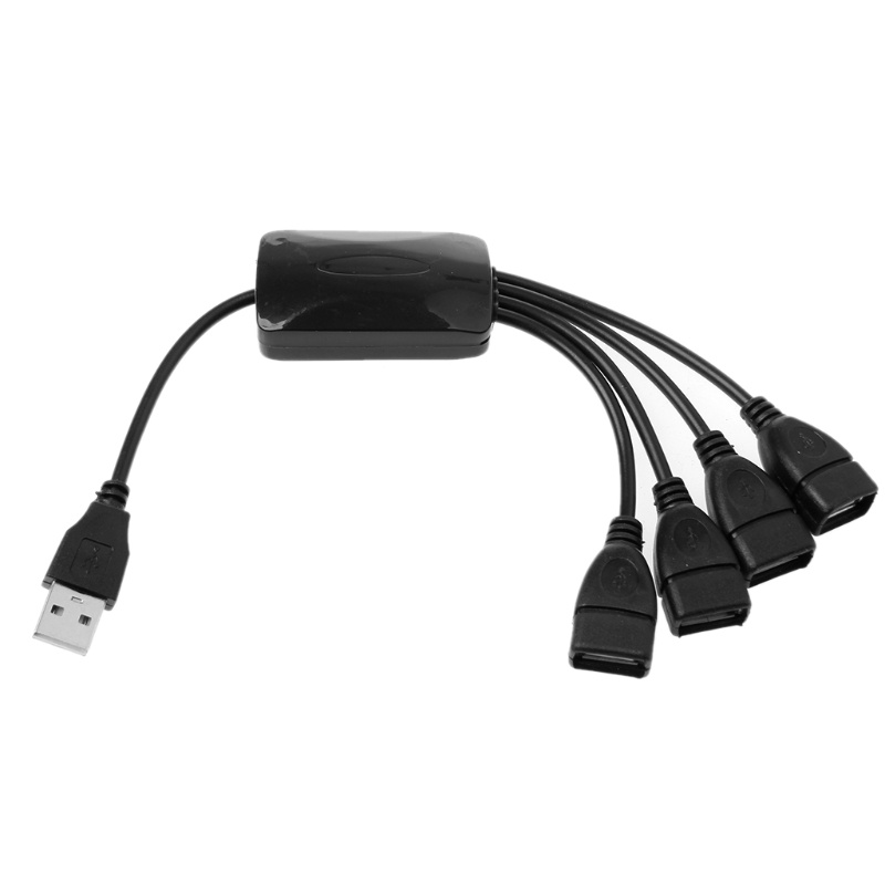 Shas ทนทาน USB 2 0 HUB 480Mbps Hub Splitter 25 ซม.สาย USB ความยาวฮับ USB