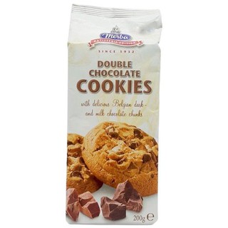 Merba Double Chocolate Cookies 200g  เมอร์บาคุกกี้ดับเบิ้ลช็อกโกแลต 200 กรัม