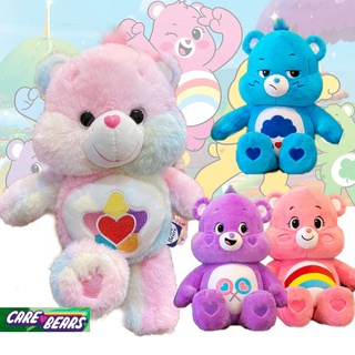 27cm-75cm Care Bears Plush Toy Kawaii Pink Blue Colorful Rainbow Bear Soft Stuffed Doll Rainbow Bear Kids Girls Birthday Gift