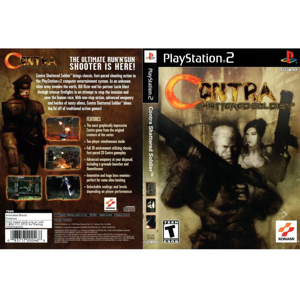 เกมส์ Contra - Shattered Soldier (PS2) สำหรับเครื่องที่แปลงระบบแล้วเท่านั้น