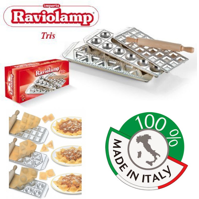 IMPERIA Pasta Ravioli moulds 3 pieces mold  Ravioli moulds Maker แม่พิมพ์ทำจากอลูมิเนียมและเหล็กเคลื