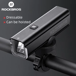 【TH Delivery】ROCKBROS ไฟหน้าจักรยาน 1000 ลูเมน Type-C IPX6 ชาร์จได้ ควบคุมอุณหภูมิ สําหรับจักรยานเสือภูเขา