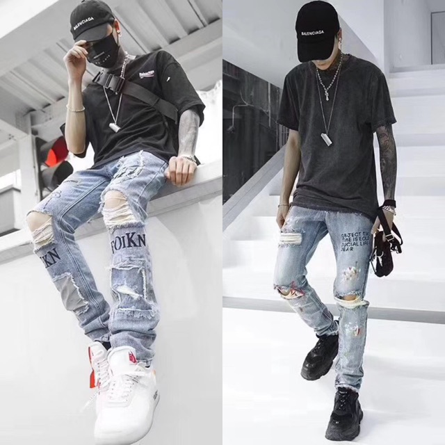 กางเกงยีนส์ street-style
