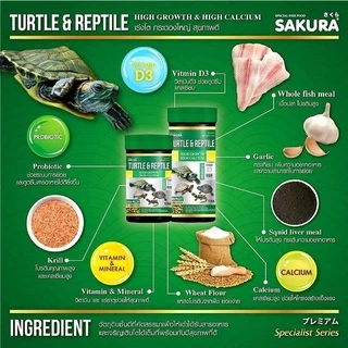อาหารเต่าซากุระ SAKURA แคลเซียมสูง สารอาหารครบ