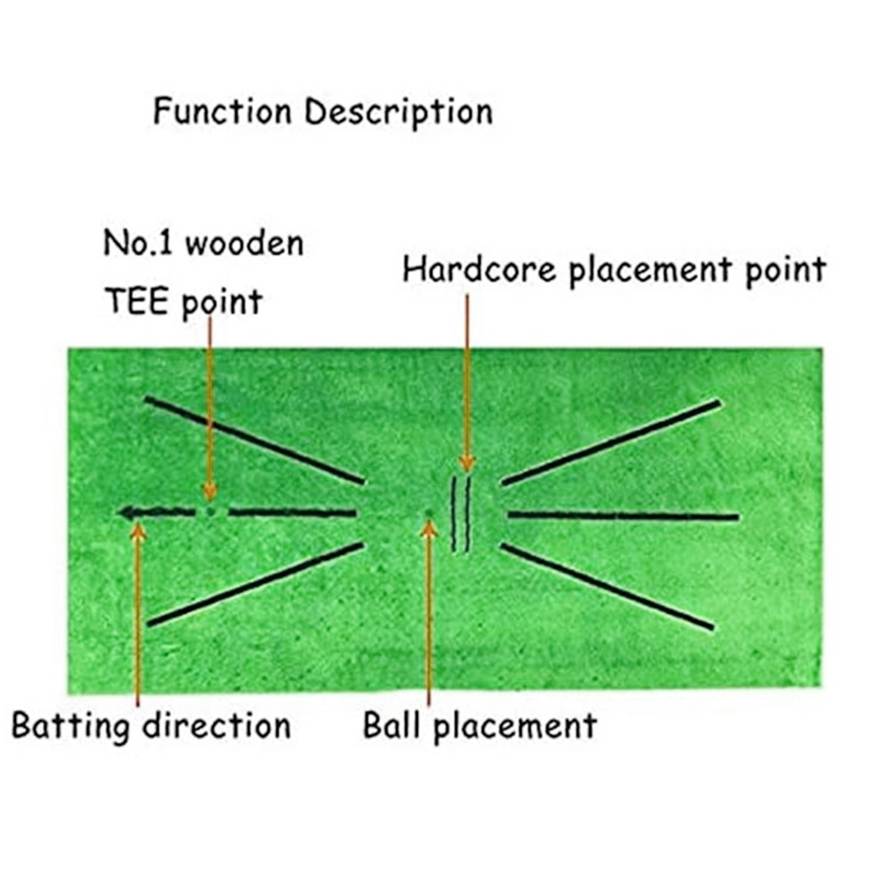 golf swing direction mat