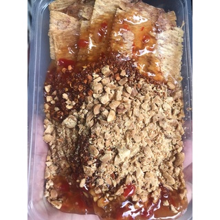 พร้อมส่ง ปลาหมึก เผ็ดปรุงรสสำเร็จพร้อมทาน พริกผง ถั่ว เข้มข้น กรอบ มัน เตาถ่าน 🌶🐙  รส เผ็ดดั้งเดิม ขนาด 100G ระยอง