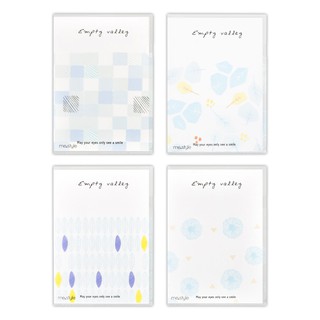 แฟ้มซองพลาสติก A4 คละลาย (แพ็ค4ซอง) ME.STYLE WG003/A4 clear plastic envelope file (pack of 4 envelopes) ME.STYLE WG003