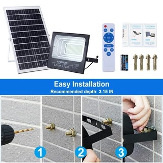 Solar Cell 200W สปอตไลท์ โซล่าร์เซลล์ Solar Light ไฟพลังงานแสงอาทิตย์ พร้อมรีโมท ประกัน 1ปี