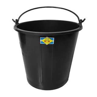 ถังหูหิ้วเบอร์ 16 รุ่น RS16BL ขนาด 11.5 ลิตร สีดำ ถังพลาสติก Handle bucket No. 16, model RS16BL, size 11.5 liters, black