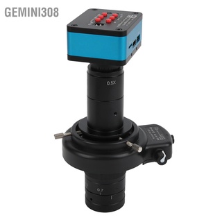 Gemini308 กล้องจุลทรรศน์อุตสาหกรรม 4K 12Mp Usb เลนส์ 360X และแหวนไฟ Led 144 Ac100‐240V