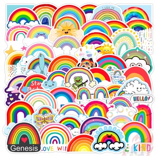❉ Hello！ Meet Rainbow - Encounter Rainbows Series 01 สติ๊กเกอร์ ❉ 50Pcs/Set Waterproof DIY Fashion Decals Doodle สติ๊กเกอร์