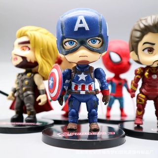 โมเดลตุ๊กตาฟิกเกอร์ Marvel q the Avengers spiderman แฮนด์เมด ของเล่นสําหรับเด็ก