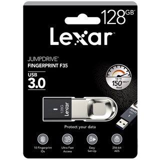 Lexar 128GB F35 JumpDrive Fingerprint USB3.0 (150MB/s)