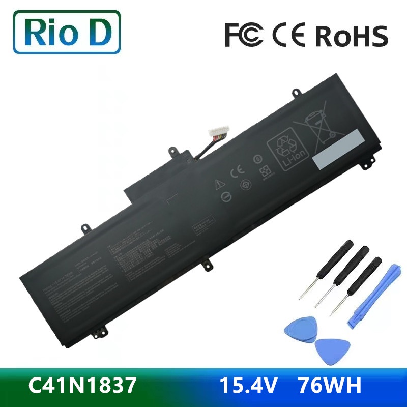 ใหม่ C41N1837แบตเตอรี่แล็ปท็อปสำหรับ Asus Rog ZEPHYRUS GW LV LWS LXS H500GV W500GV FX516PR W500G5T FX516PM GA502DU GU502