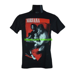 เสื้อยืดแฟชั่น เสื้อวง Nirvana เสื้อยืดวงดนตรีร็อค เสื้อวินเทจ เนอร์วานา NIR882