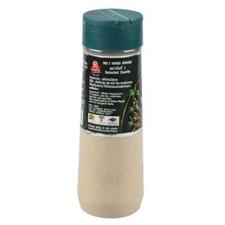 พริกไทยตรามือ ที่1 ง่วนสูน พริกไทยขาวป่น 110 g ขวดพลาสติก Ground White Pepper