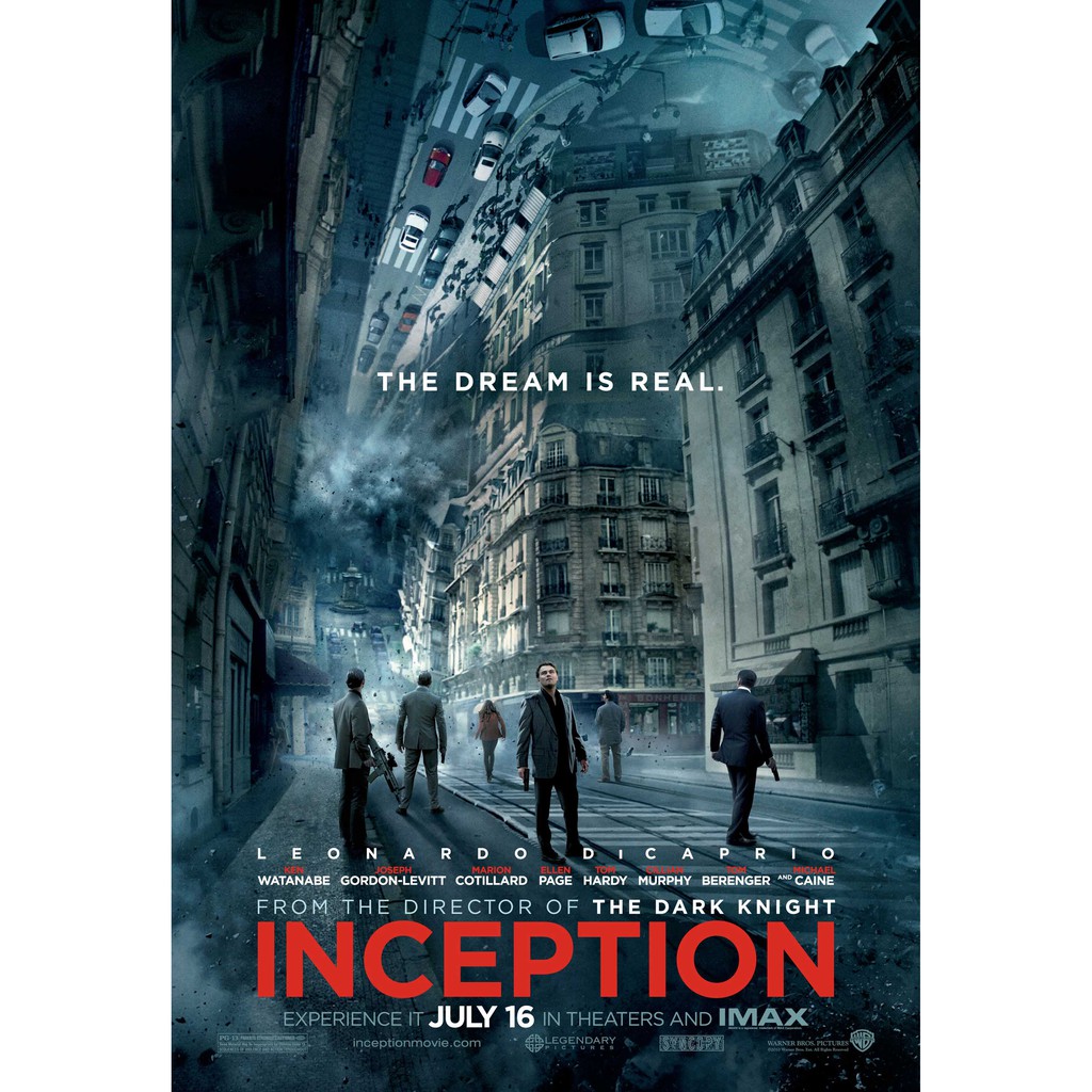 โปสเตอร์หนัง Inception จิตพิฆาตโลก โปสเตอร์ Poster รูปภาพ ภาพติดผนัง โปสเตอร์ภาพพิมพ์ โนแลน Nolan Di