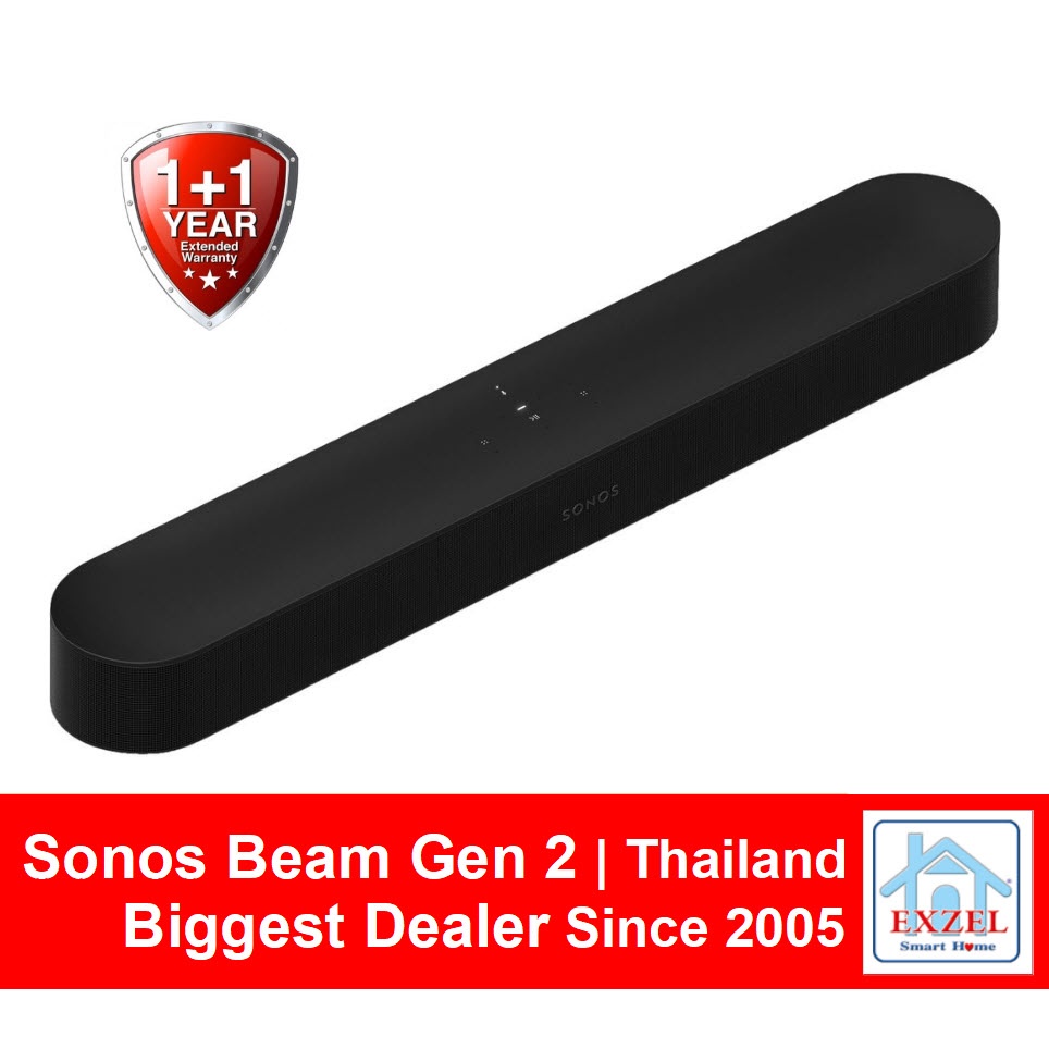 SONOS Beam Gen 2 Soundbar Speaker 2nd Gen: 1Yr + 1 Extra Yr Warranty | Fast 1 Day Ship from Bangkok 