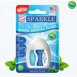 [แพ็ค x3]  Sparkle ไหมขัดฟัน สปาร์คเคิล White Dental Floss รุ่น SK0059