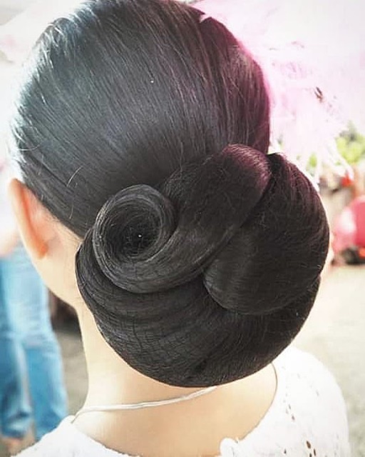 เน็ตคลุมผมแบบบาง ตะข่ายบาง เน็ตทำผม อุกปกร์ทำผม มวยผม - รูปที่ 2