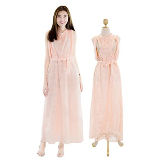 Muko Sarah Lace Dress เดรสเปิดให้นม คลุมท้อง MZ04