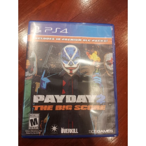 แผ่นเกม​ ps4​ payday